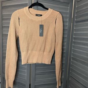 Lulus knit cropped sweater